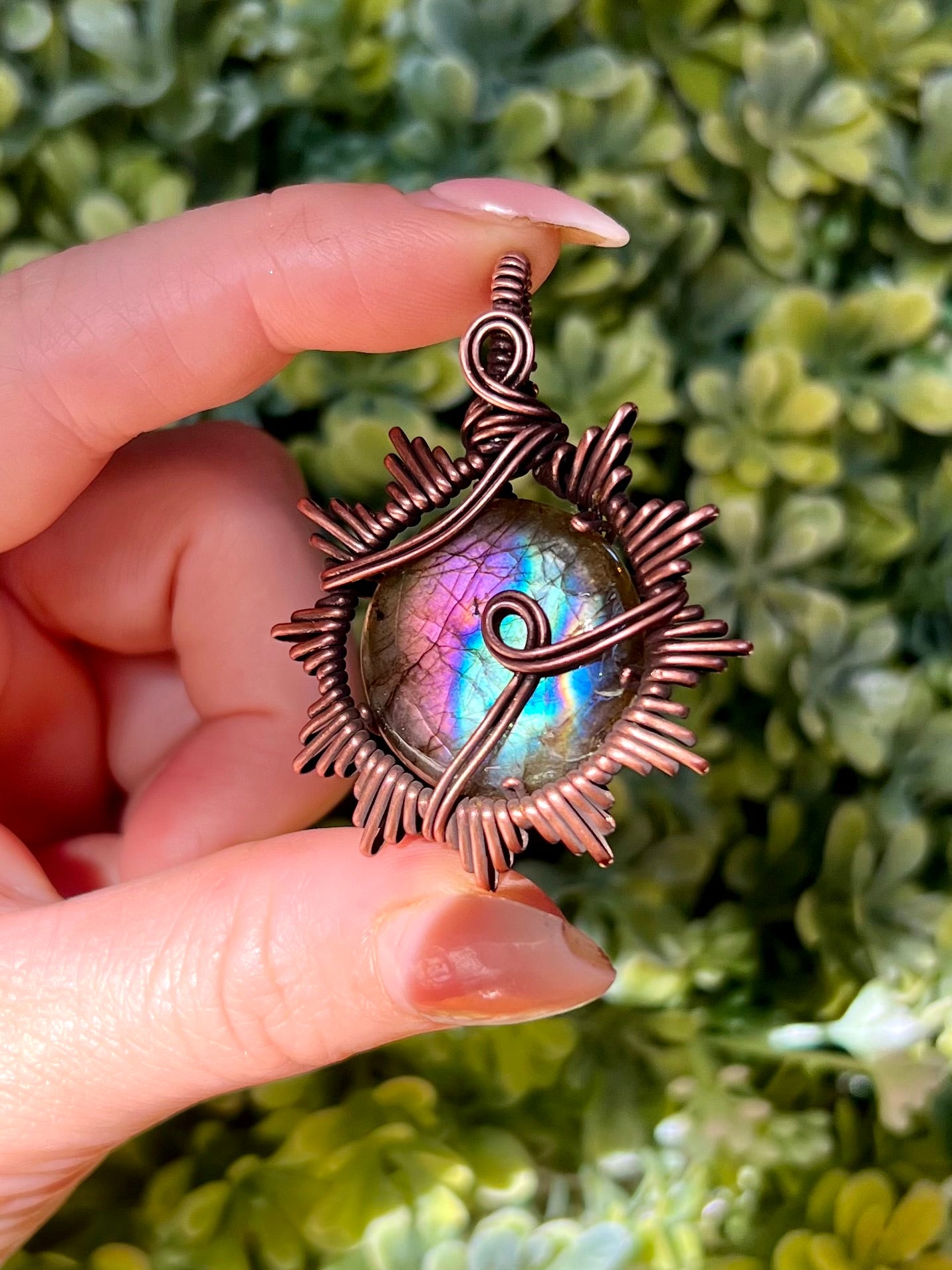 Labradorite Sunburst Pendant