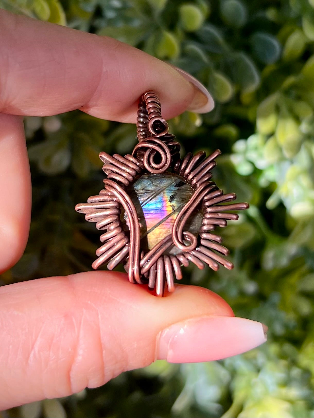 Labradorite Sunburst Pendant