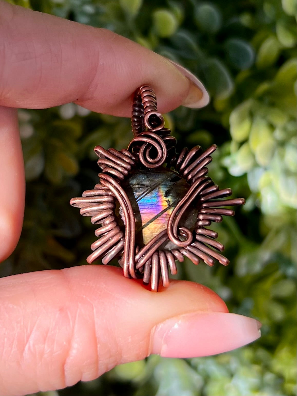 Labradorite Sunburst Pendant