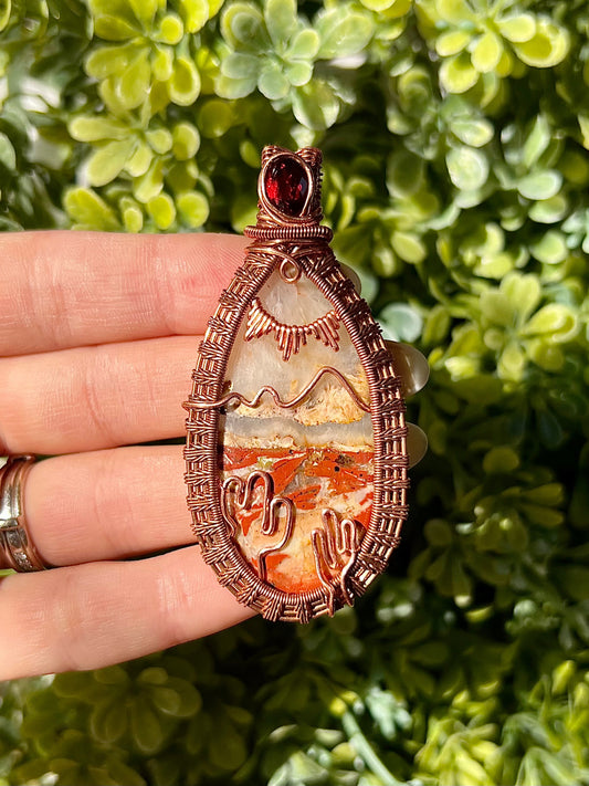 Desert Dream Brecciated Jasper & Garnet