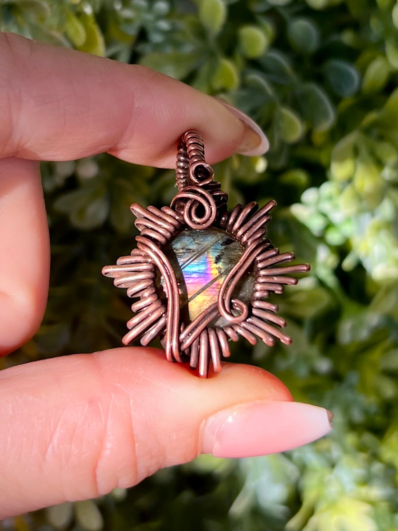 Labradorite Sunburst Pendant