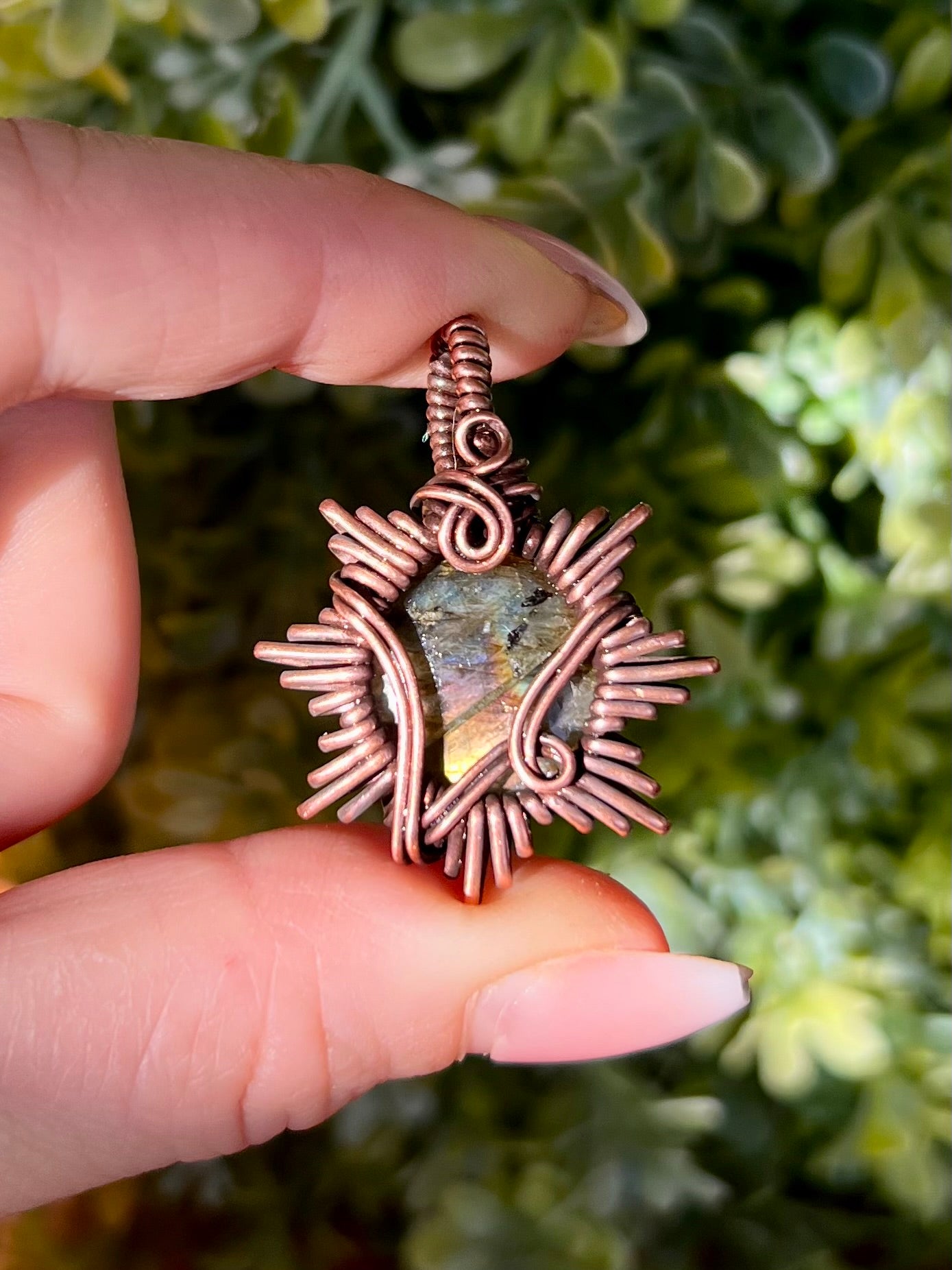 Labradorite Sunburst Pendant