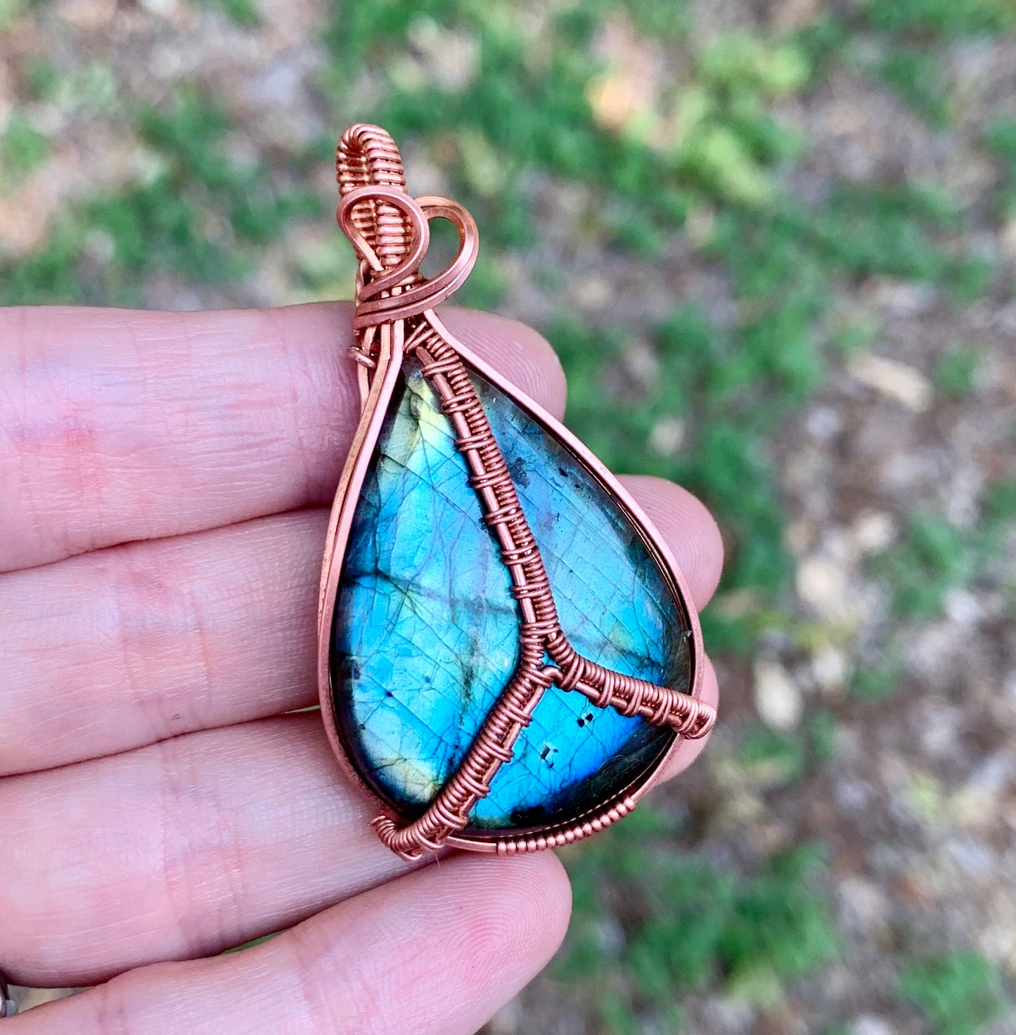 "ALY" Peace Labradorite Pendant