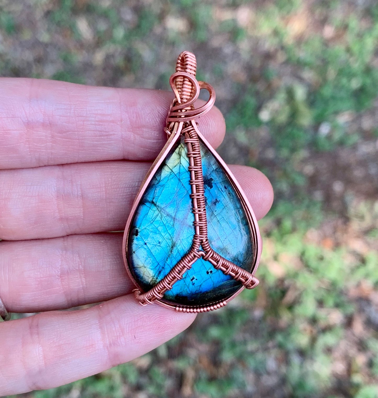 "ALY" Peace Labradorite Pendant