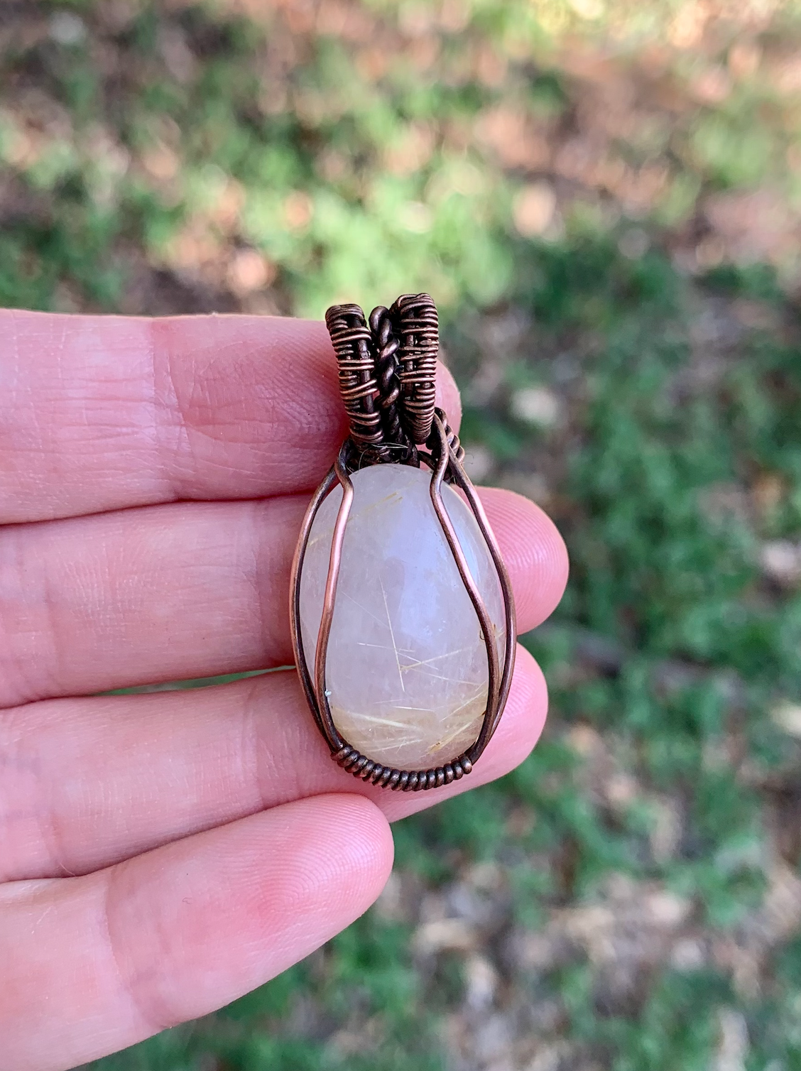 Ritulated Quartz Pendant