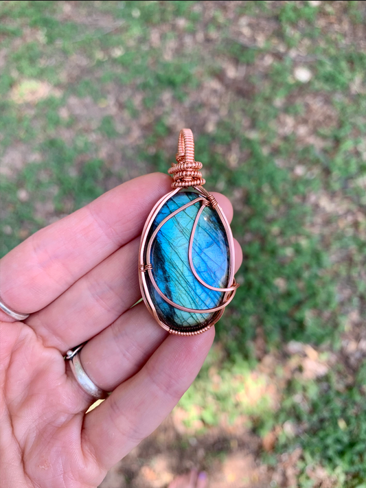 Moon Labradorite Pendant