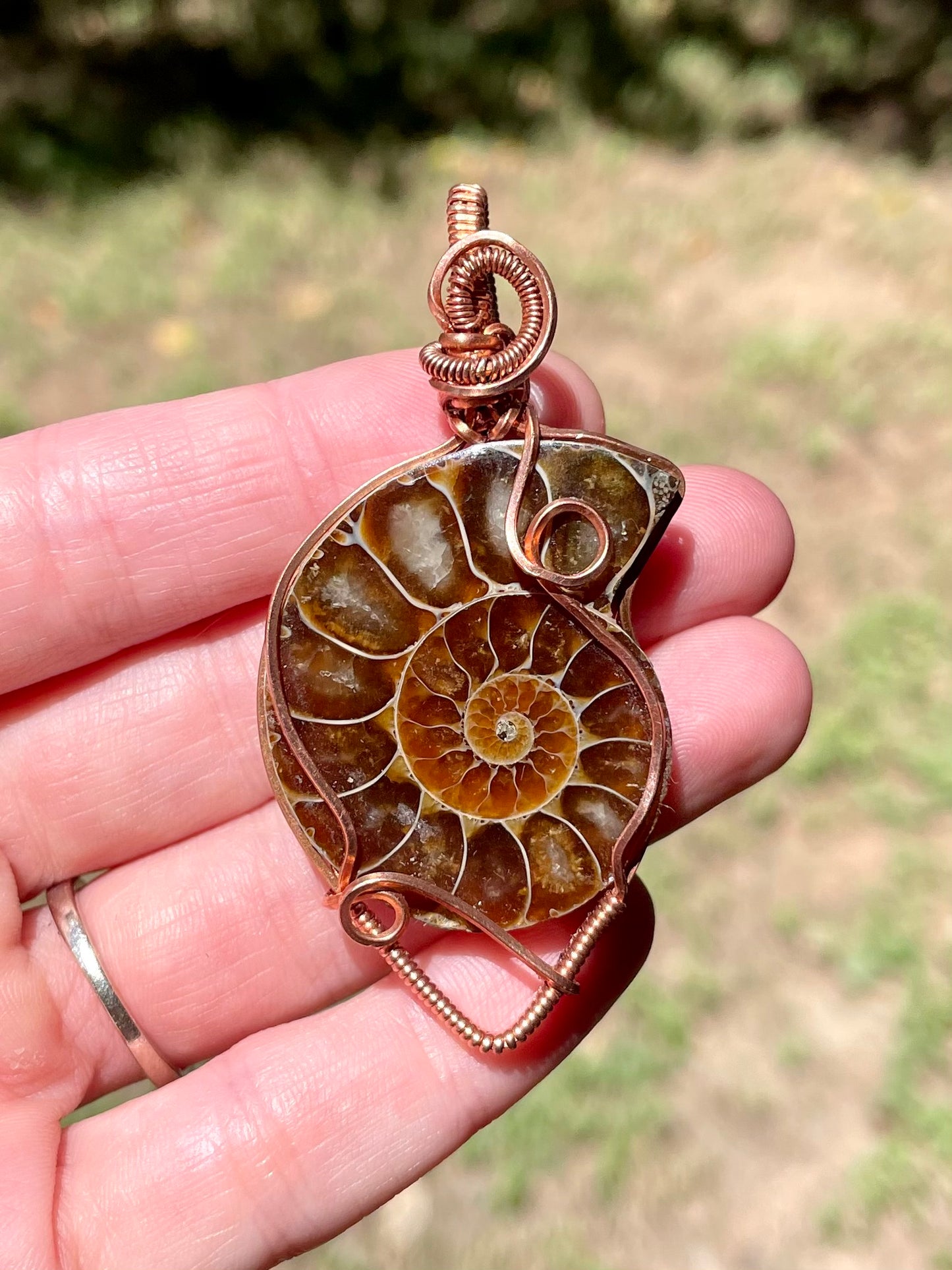 Ammonite Fossil Pendant