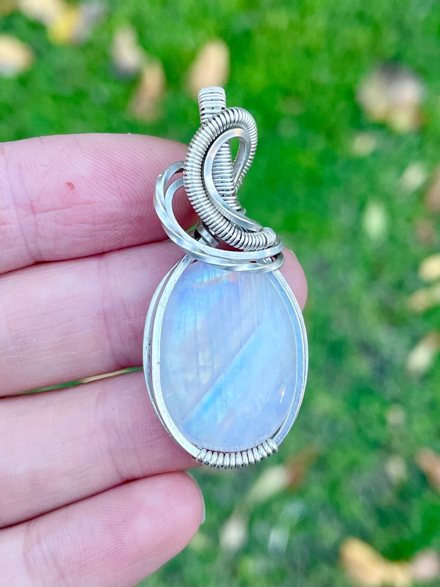 Moonstone Pendant in Sterling Silver filled