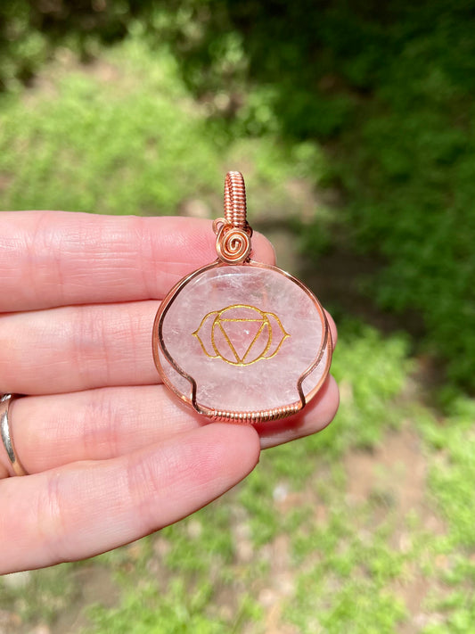 Third eye Quartz Pendant