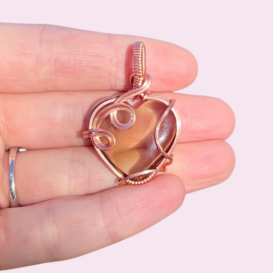 Smokey Quartz Heart Pendant