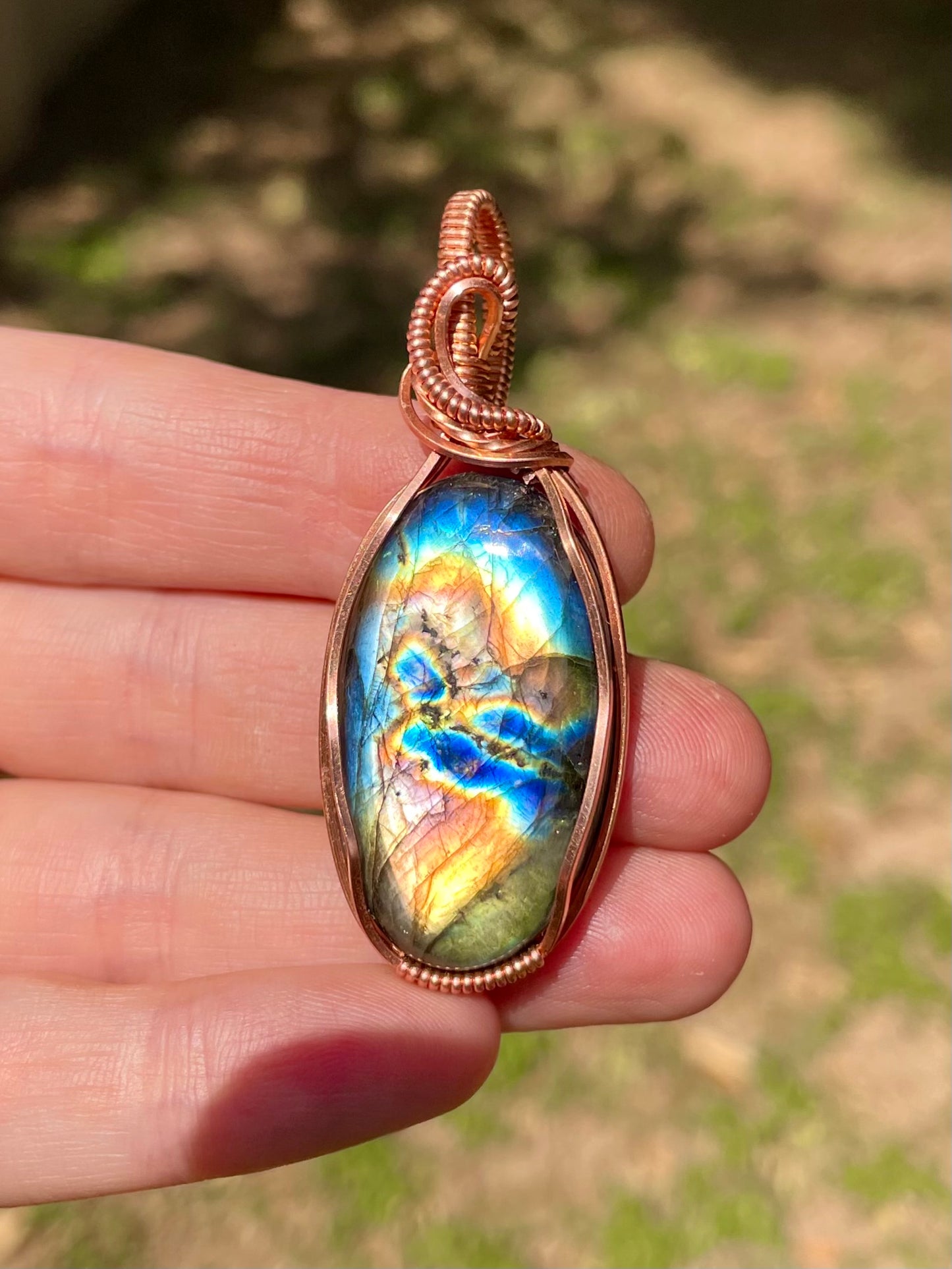 Rainbow Labradorite Pendant