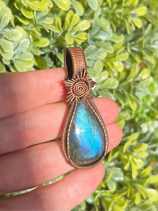 Labradorite Sunburst Pendant