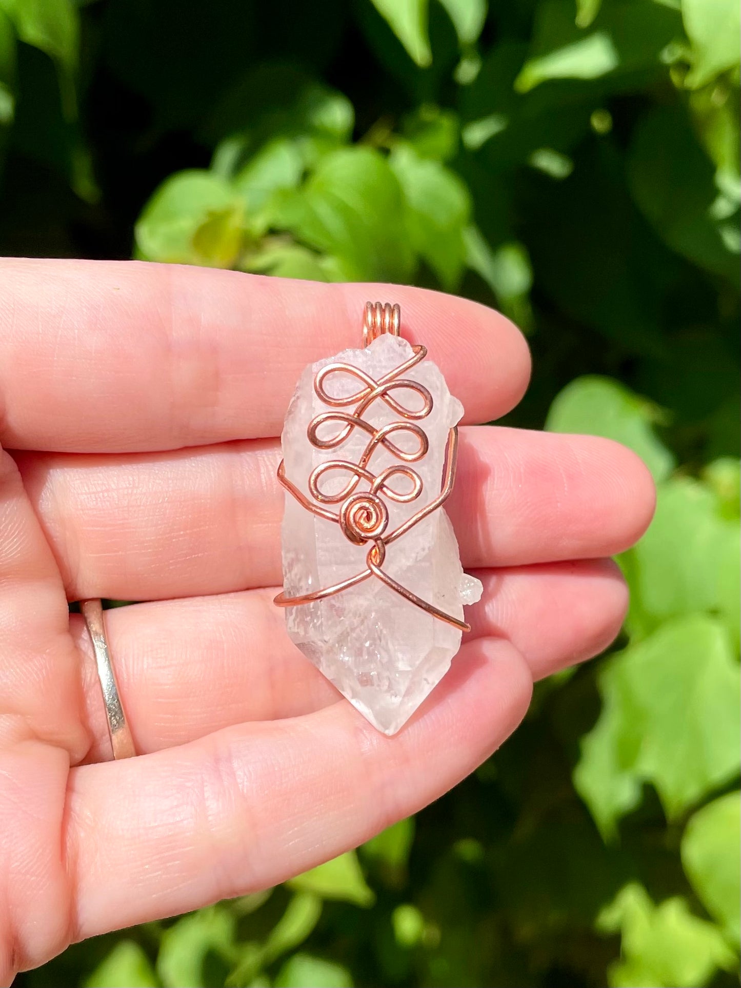 Quartz Unalome Pendant