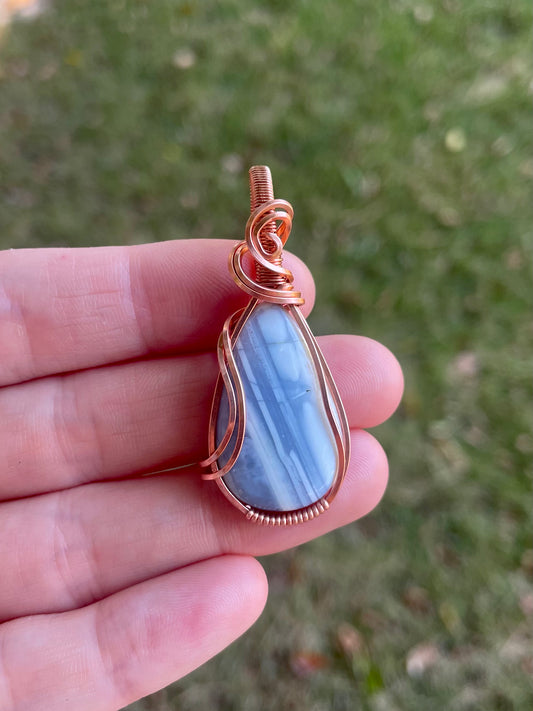 Blue Opal Water Pendant