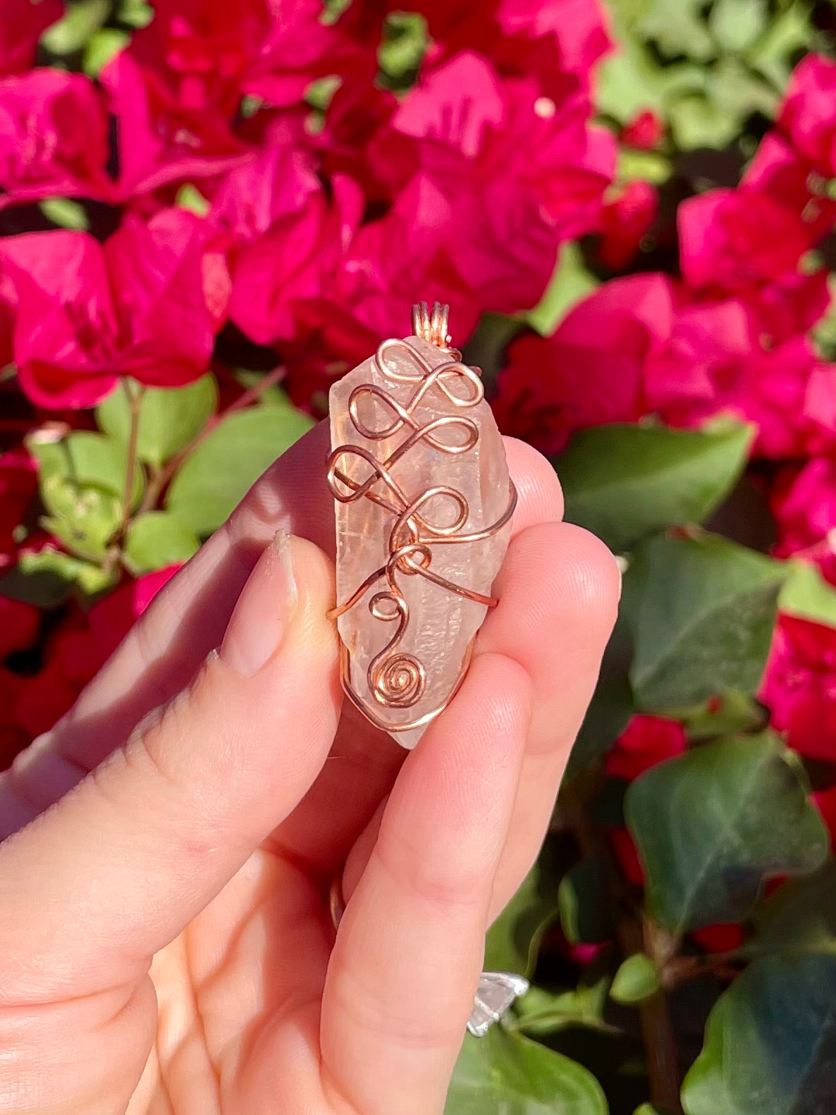 Medium Unalome Quartz Pendant