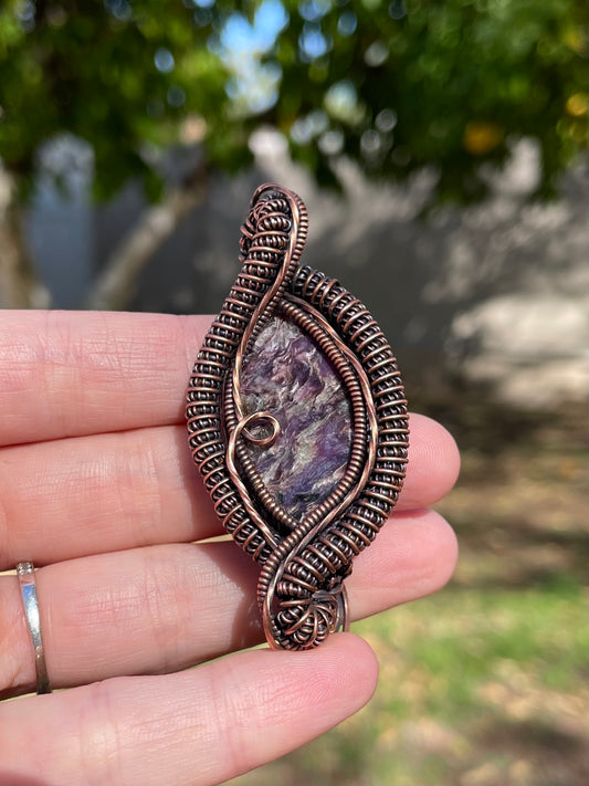 Purple Charoite Pendant