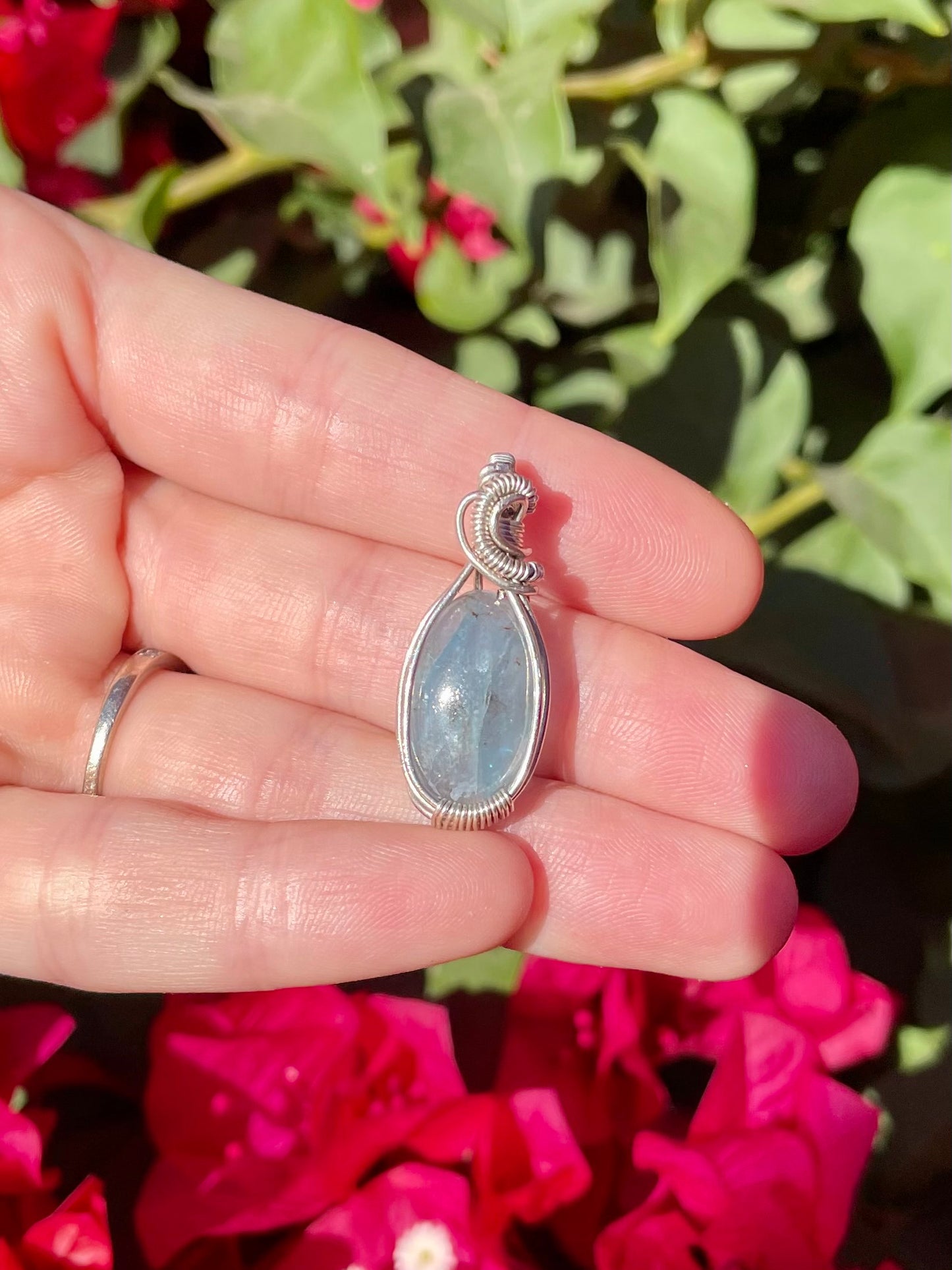 Blue Kyanite in Sterling Silver