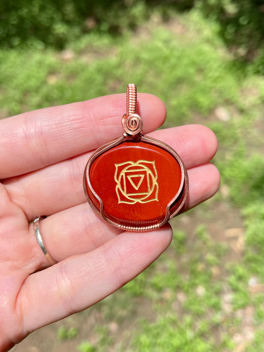 Root Chakra Red Jasper Pendant