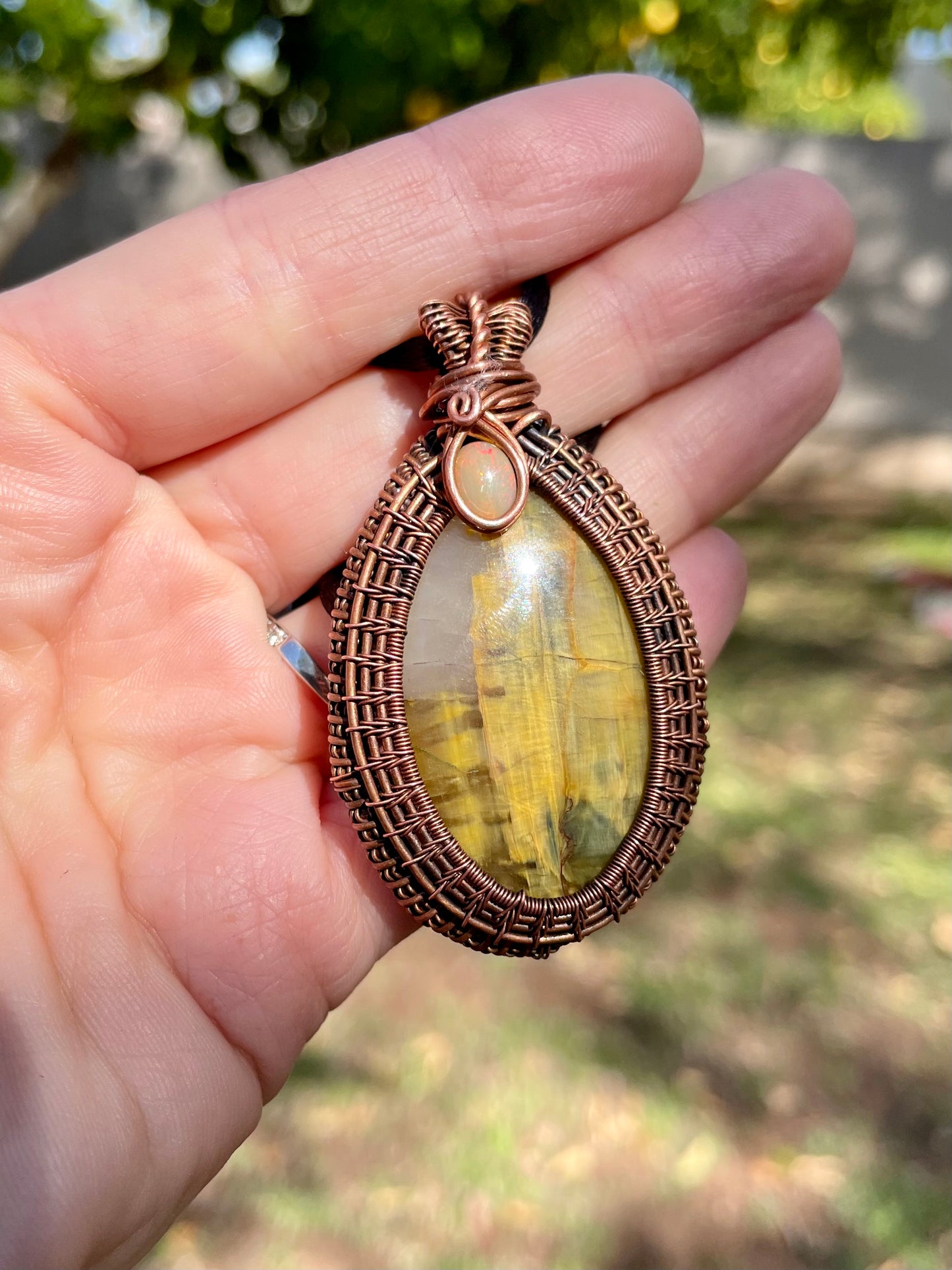 Nelite & Opal Pendant