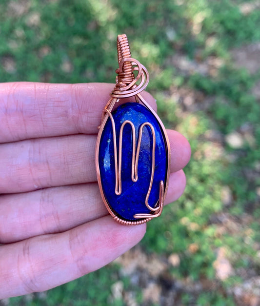 Scorpio Lapis Pendant