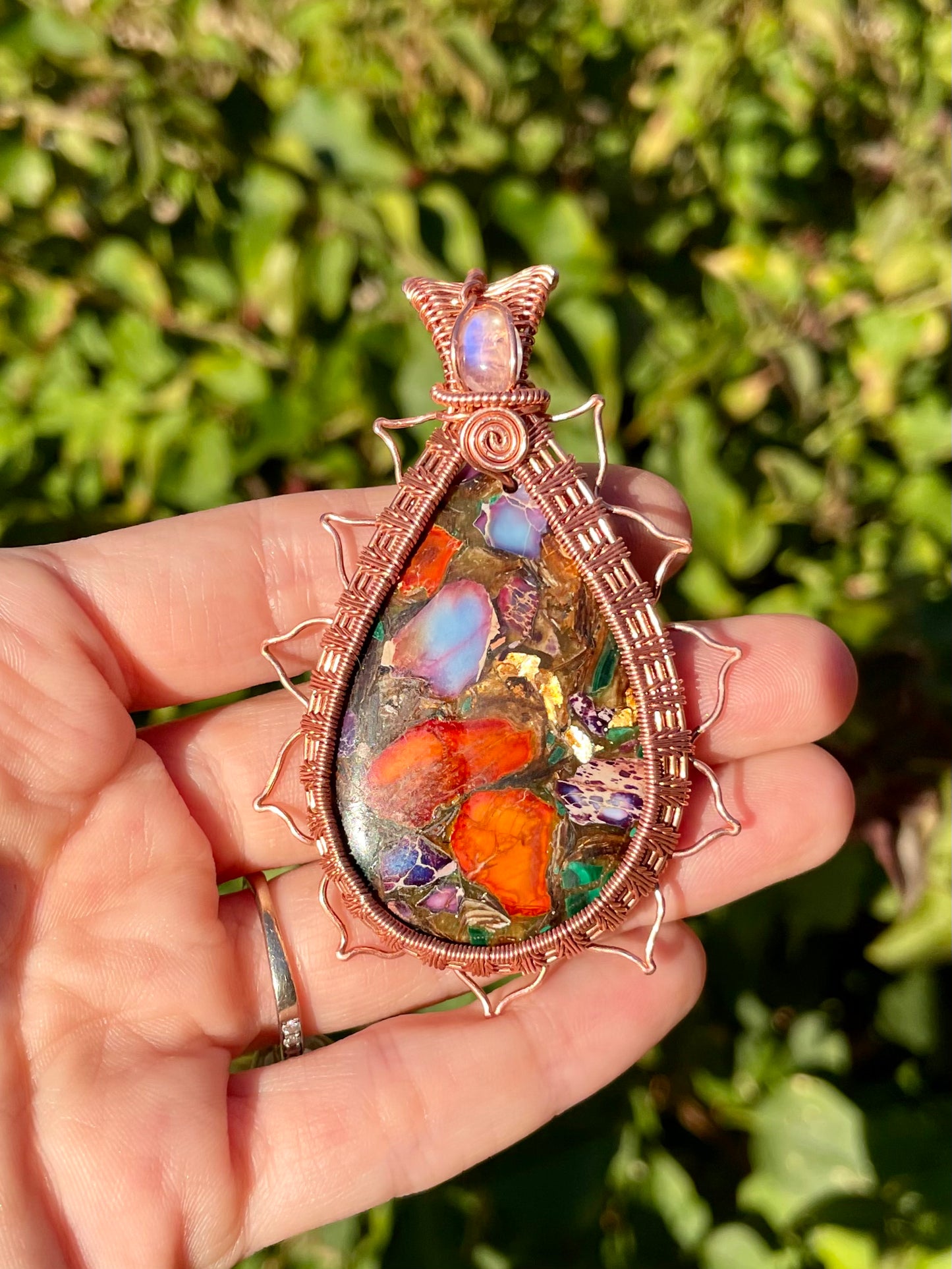 Aqua Terra with Mica Pendant