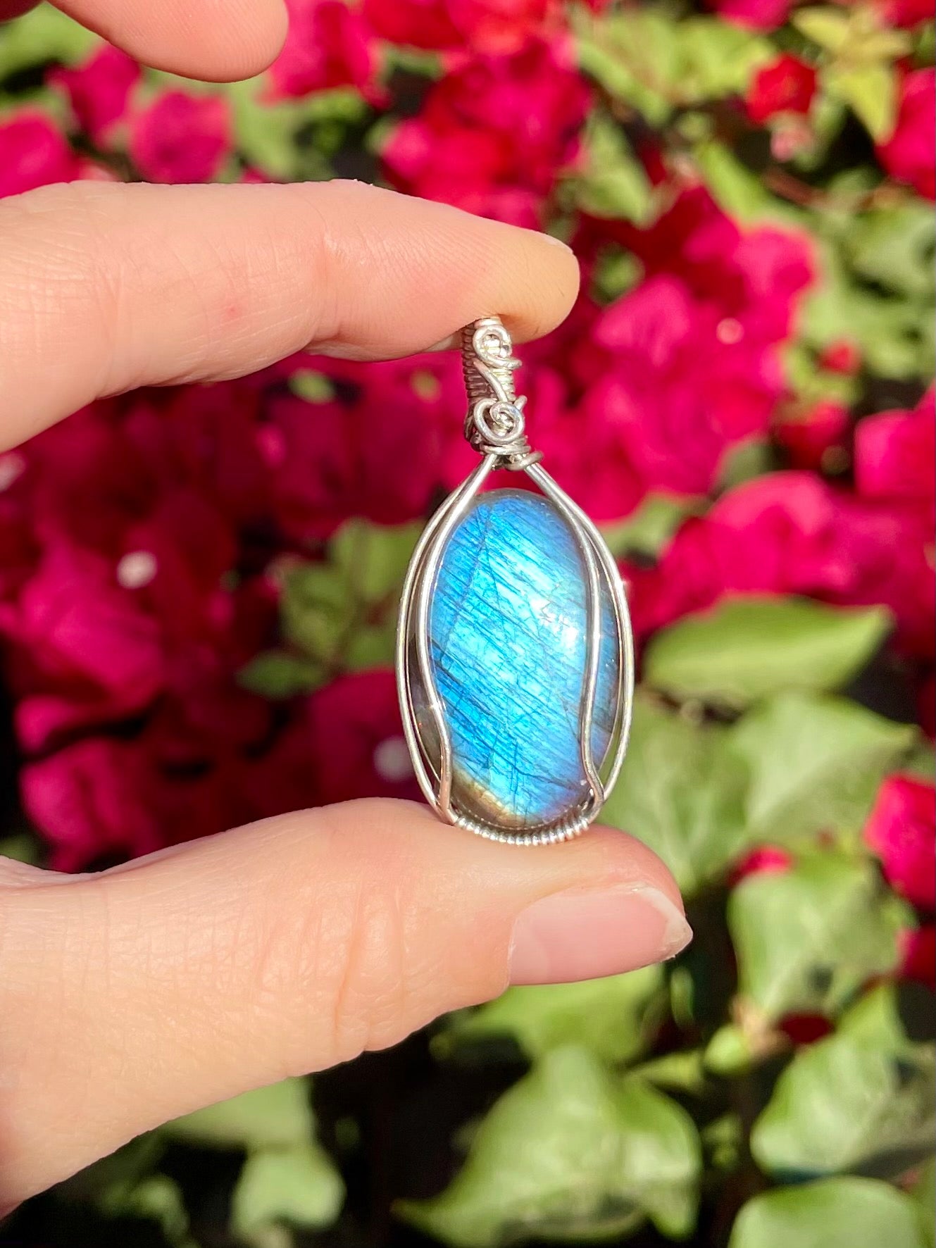 Labradorite Pendant in Sterling Silver