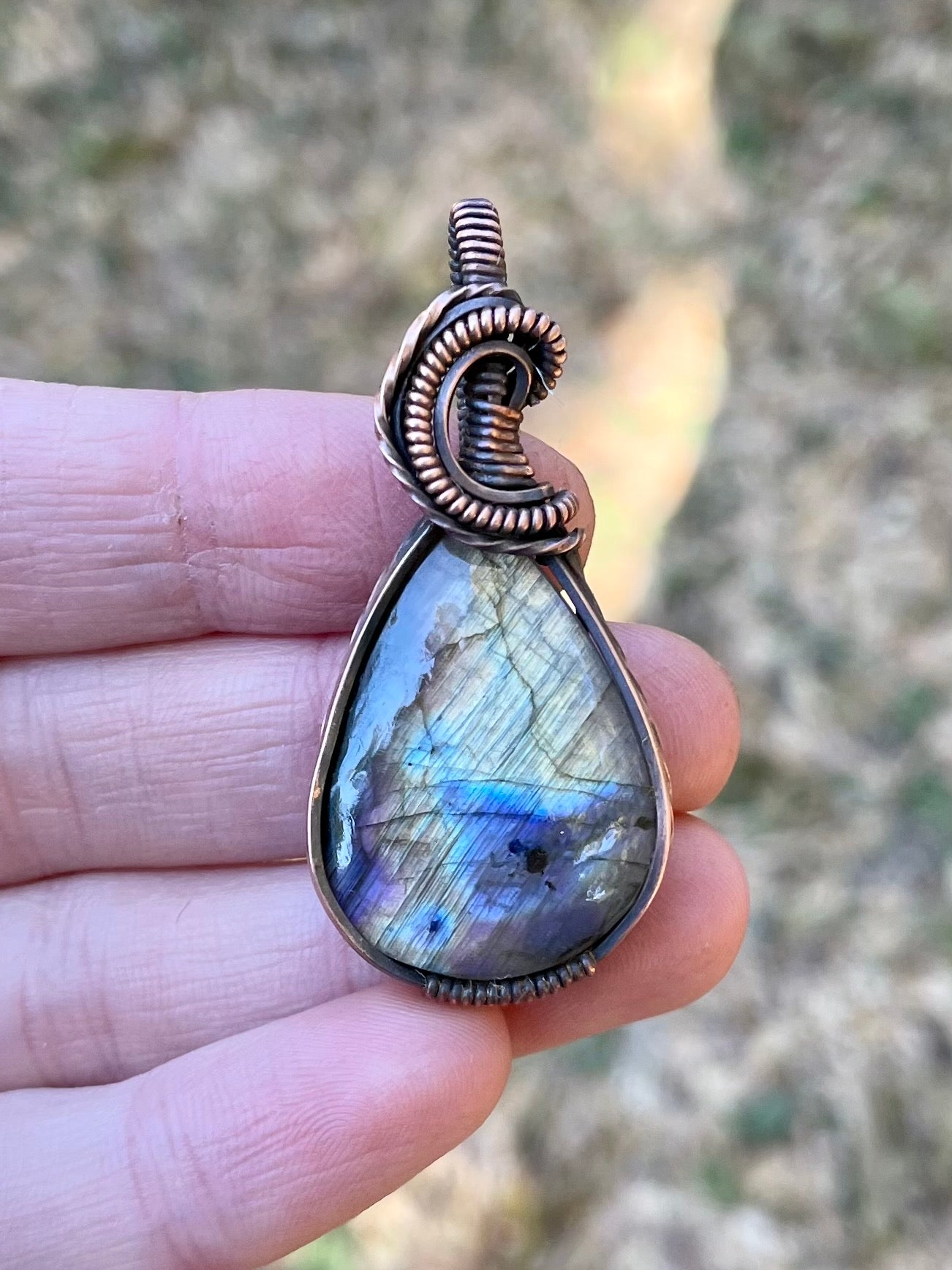 Rainbow Labradorite Pendant