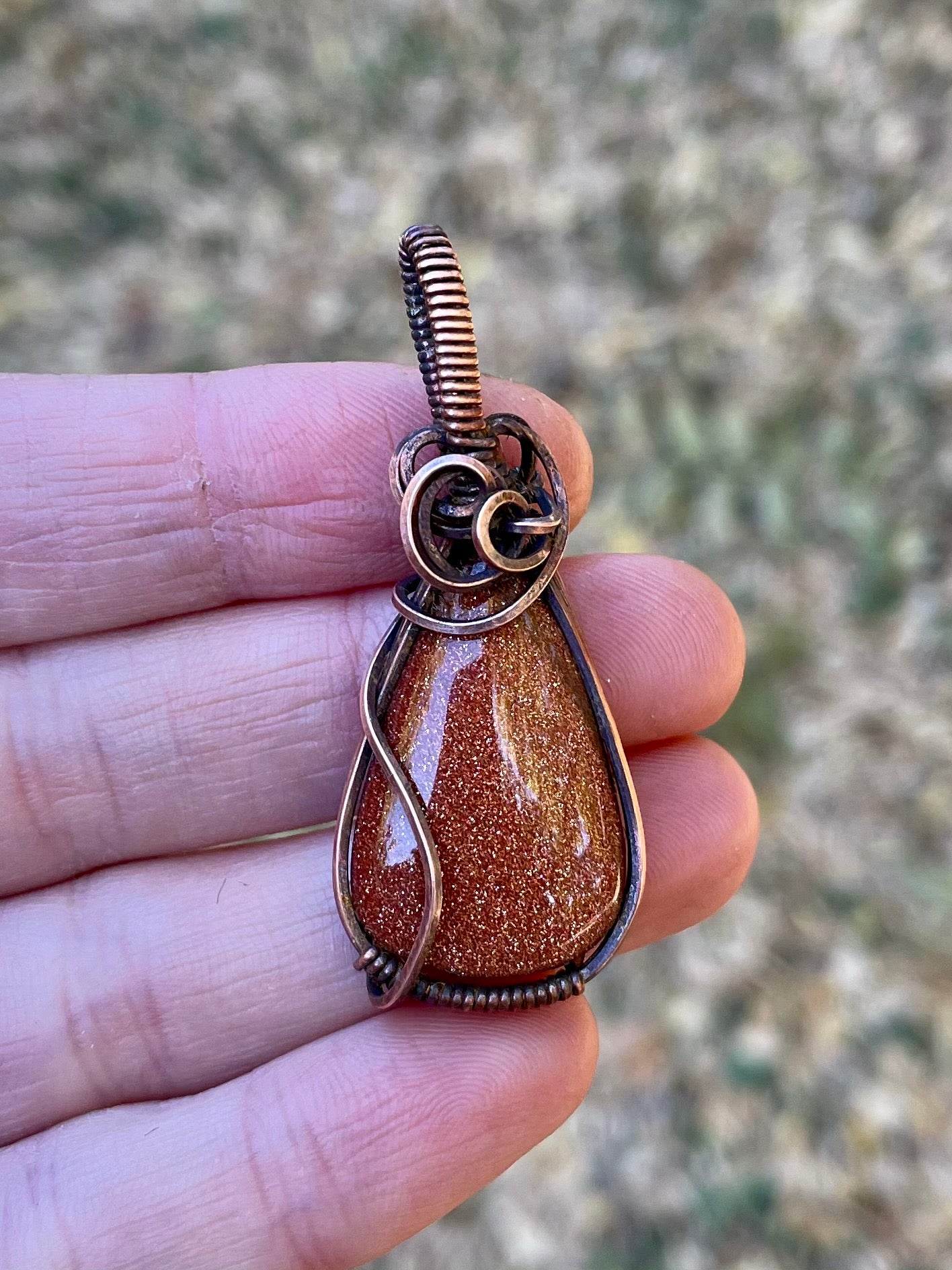 Red Goldstone Pendant