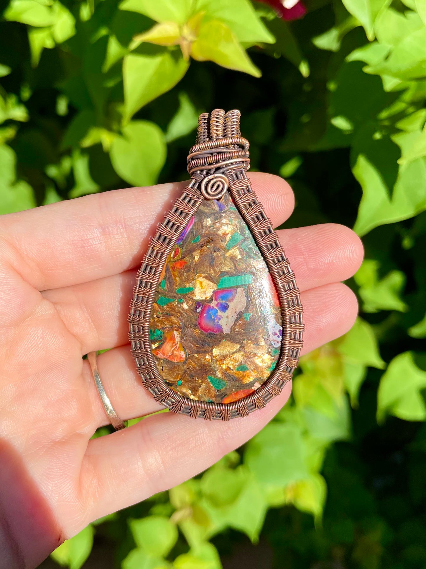 Aqua Terra with Mica Pendant