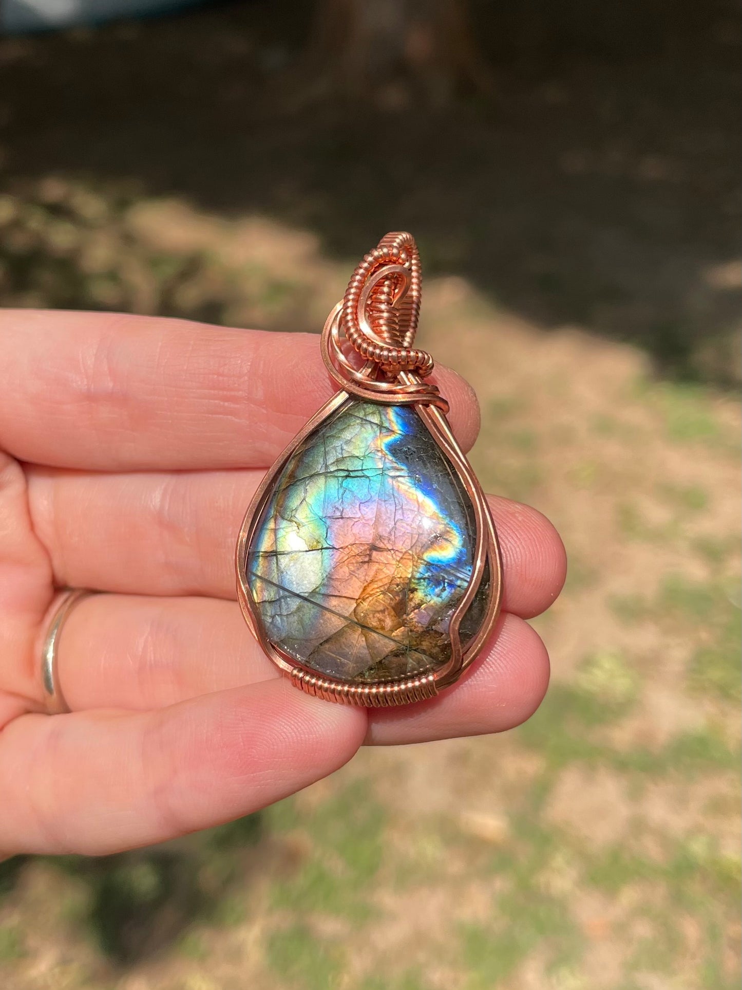 Rainbow Labradorite Pendant