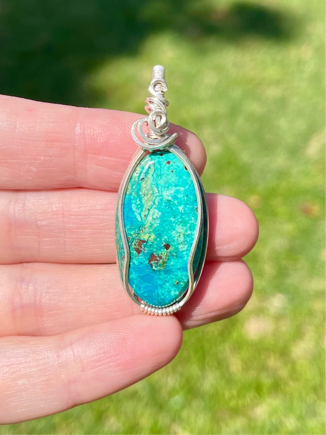 Chrysocolla Pendant