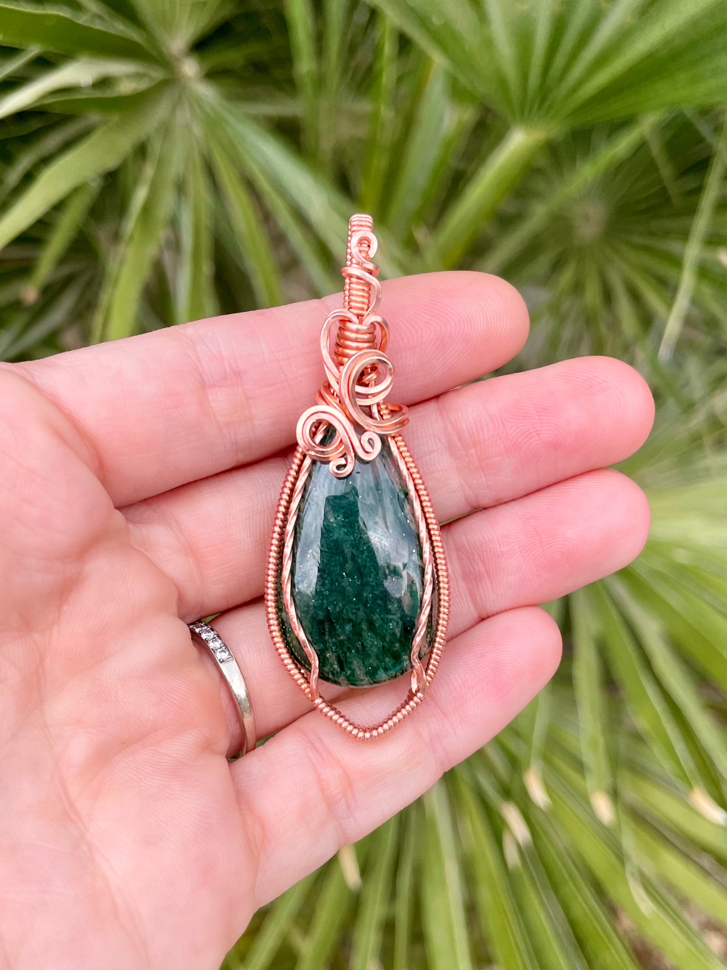 “Gaia” Moss Agate Pendant