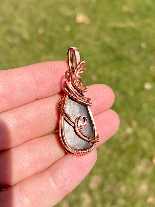 Silver Sheen Obsidian Air Pendant