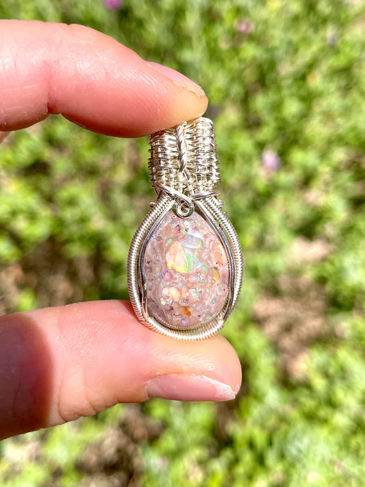 Mexican Fire Opal Pendant