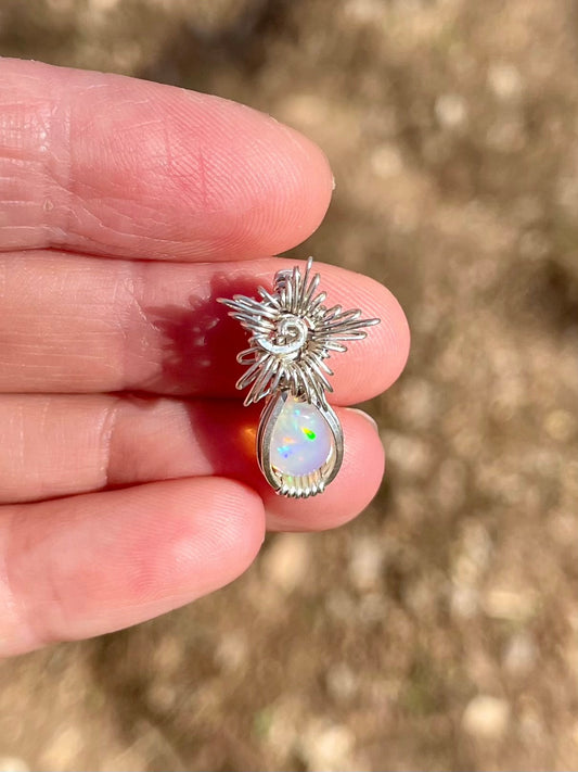 Sunburst Opal Pendant