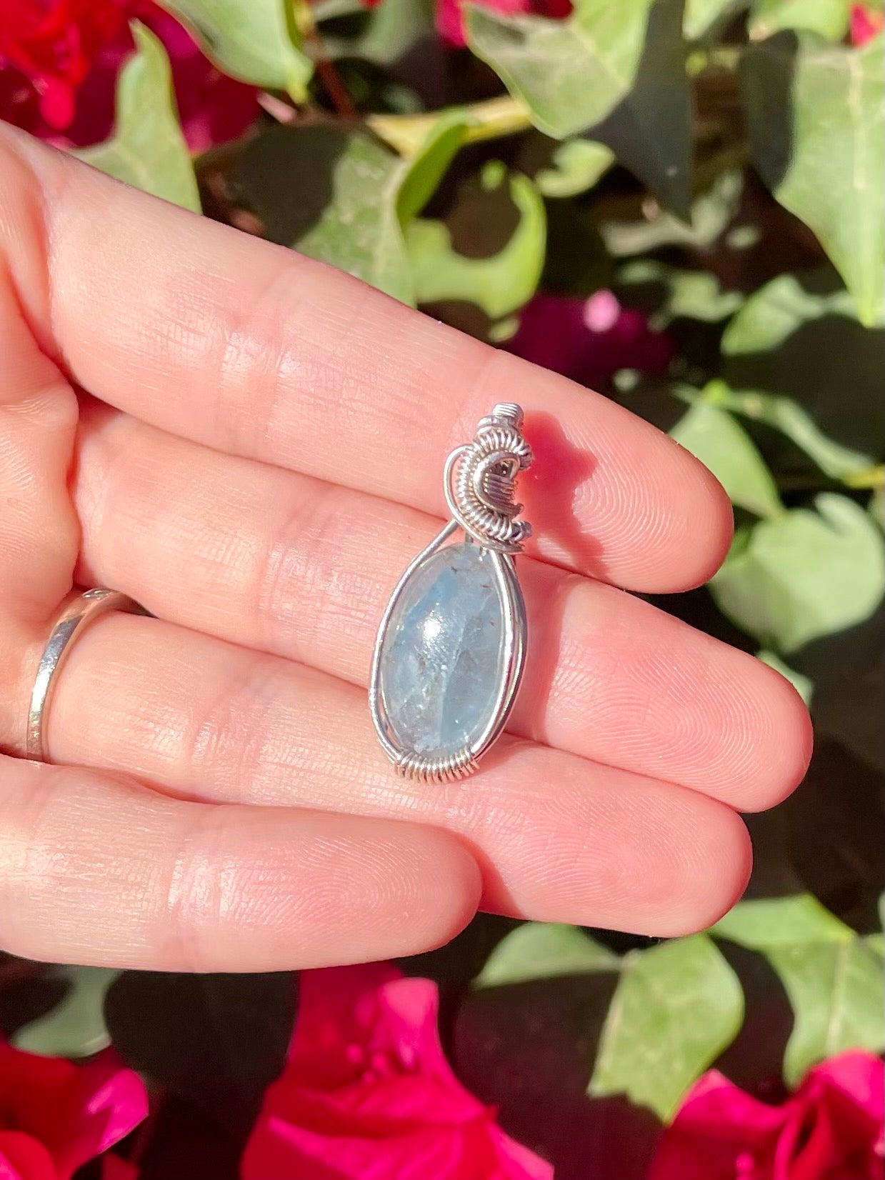 Blue Kyanite in Sterling Silver