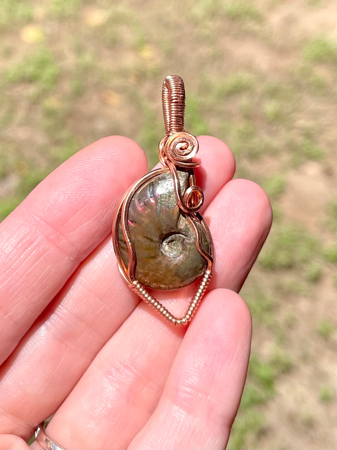 Mini Ammonite Pendant